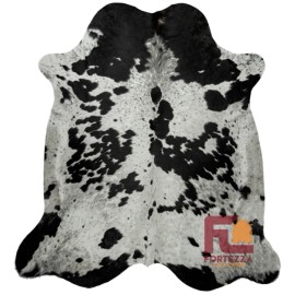 Fortezzaoutlet Cowhide Rug Chromantic Black and White | Premium Quality | Medium 5' x 7'