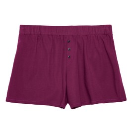 Thinx Ultra-Soft Period Underwear, Overnight Sleep-Shorts Leakproof Underwear for Women, Holds Up to 12 Regular Tampons, FSA HSA Approved Period Underwear for Women, Reusable & Controls Odor, Plum, XS