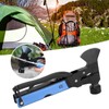 15In1 Axe Hammer MultiFunctional Camping Survival Screwdrivers Pliers Bottle Opener(Blue