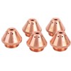 5Pcs Plasma Torch Cap Nozzle Cutting Kits Copper Welding Industrial