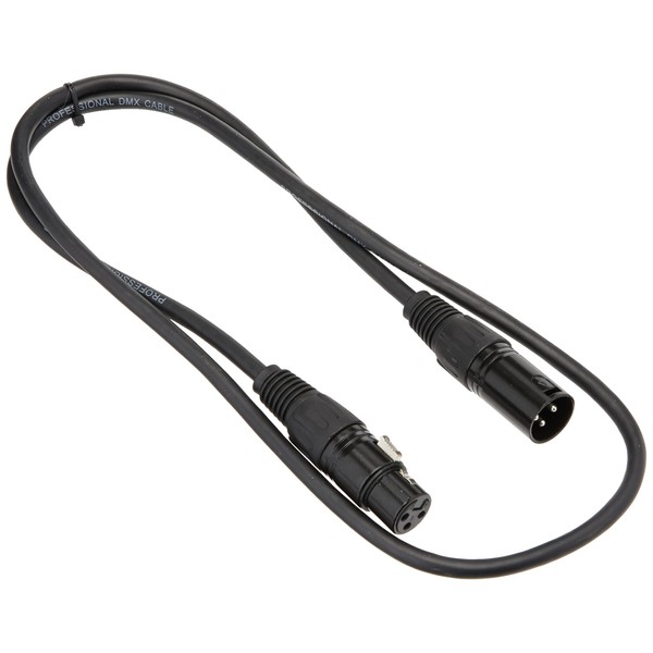 Pulse PLS00265 DMX Lead, 3 Pin XLR Male to Female,