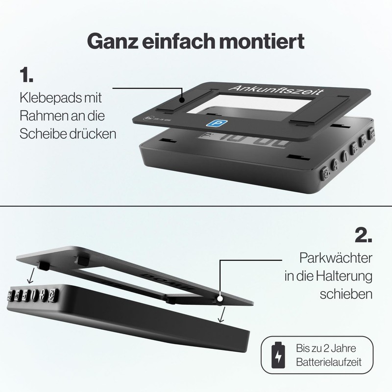 Parkwächter V2 Electronic Parking Disc with Approval for Car -