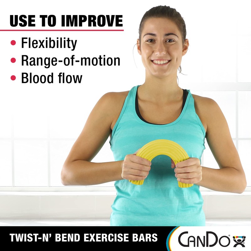 Hand- und Fingertrainer, Cando® Flexibler Übungsstab, Trainingsstab, gelb (sehr leicht)