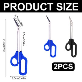 Ziyero Rescue Scissors Bandage Scissors Care Bandage Scissors Nurse Clothes Scissors Emergency Service – Ideal for Professional Use in Emergency Service or Everyday Tasks, 21 cm, Pack of 2