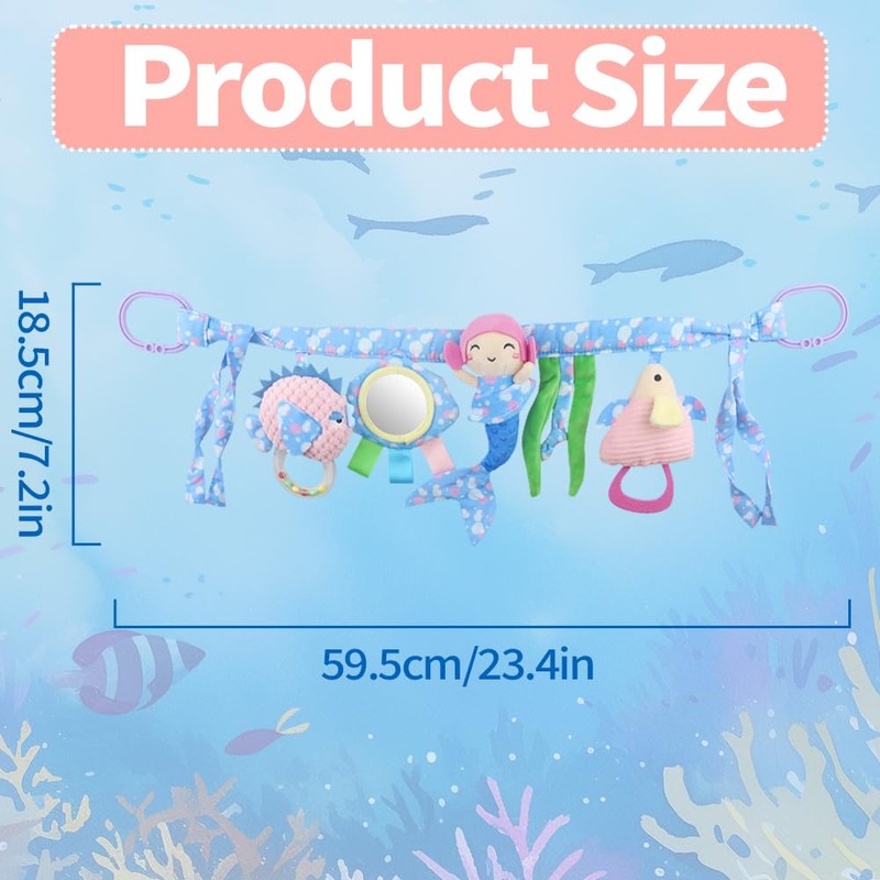caterbee Baby Toy Chain for Pram, Mobile Chain, Hanging Toy
