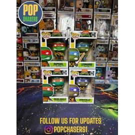 Funko POP! TMNT - Raphael, Leonardo, Donatello, & Michelangelo POP Set#1554-1557