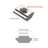 GETLITOOL Slide Nut, T Slot Nut 100PCS B Type Slide
