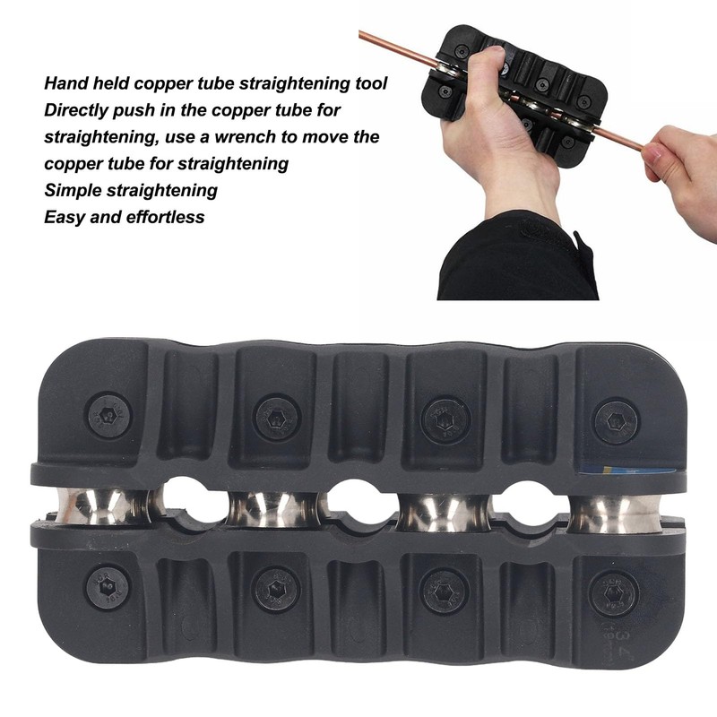3/4in Tubing Straightener, Handheld Copper Tubing Straightener, Portable Pipe Straightening