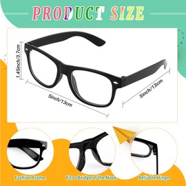 5 PCS Old Man Costume Grandpa Accessories Include Glasses Suspenders Bow Tie Cane Mustache (Style20)