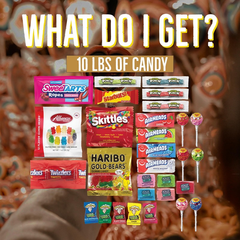 Assorted Candy Variety Pack - Individually Wrapped Party Candy Assortment