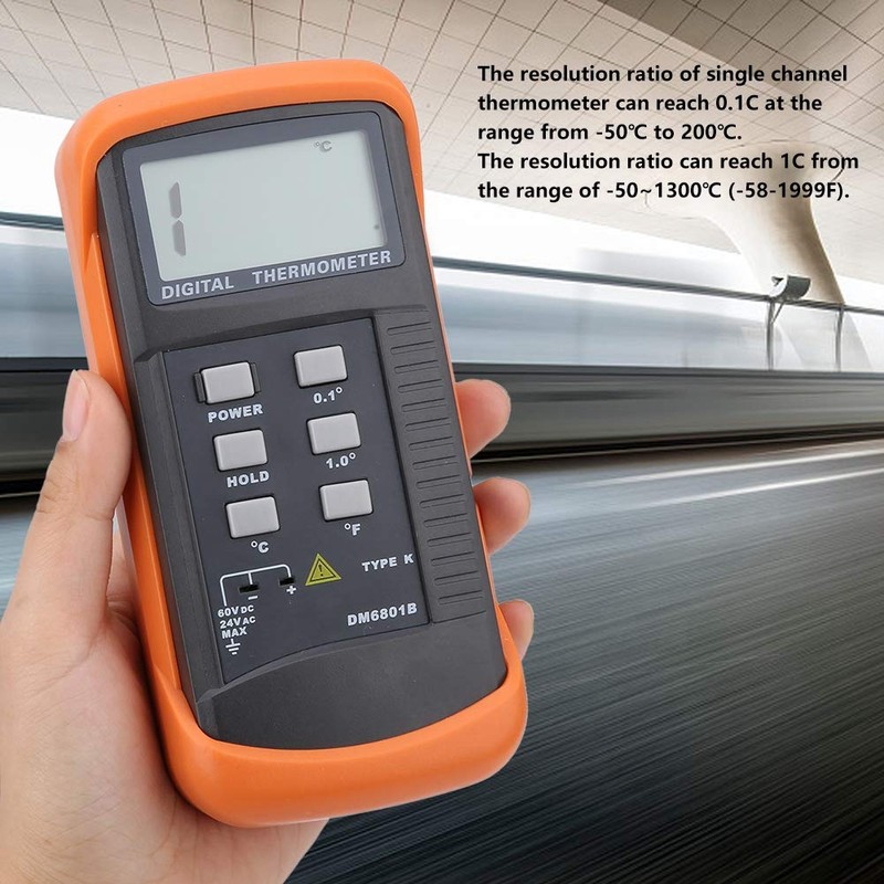 Digital Thermometer, Single Channel Type K Digital Thermocouple Sensor, Thermometer