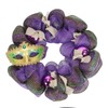 Mardi Gras Wreaths for Front Door 18 Inch Mardi Gras