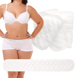 3PCS Bra Liners for Sweat and 2PCS Tummy Liners Under Stomach Sweat Pads for Men & Women 3 Layer Cotton Sweating Supplies