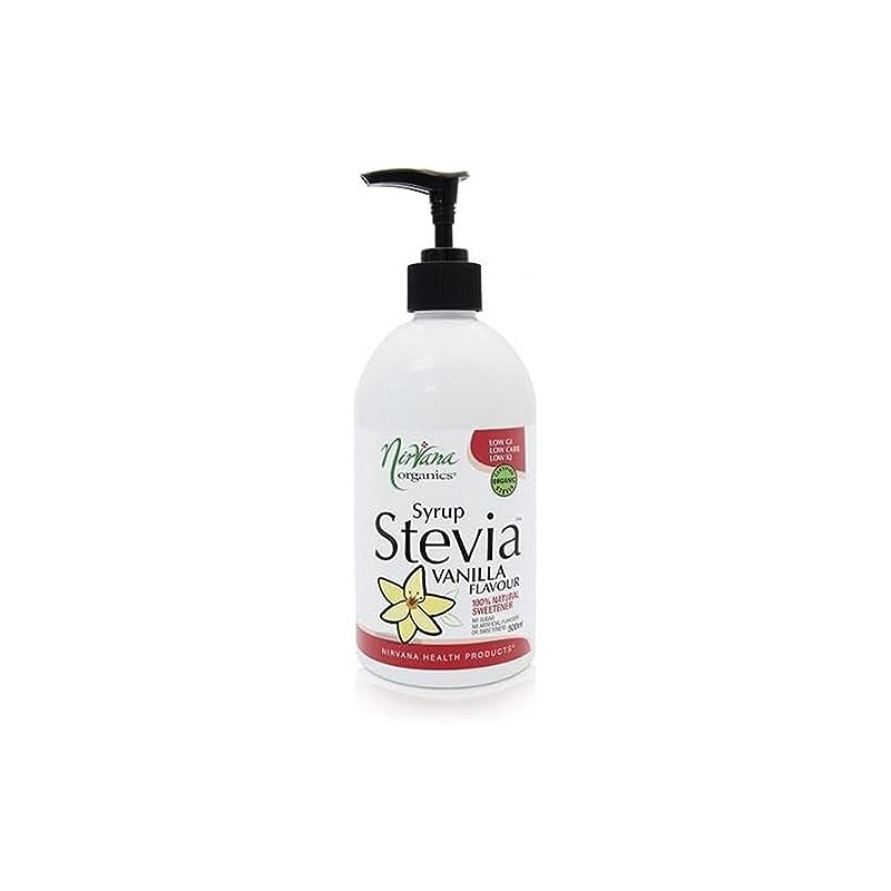 Nirvana Organics Vanilla Flavour Stevia Syrup 500 ml