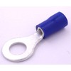 Electrical Connectors -100x Insulated Ring Connector Terminals- Blue 6.4mm - FREE FIRST CLASS UK POSTAGE!