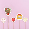 ceiba tree 400Pcs Valentine's Day Foam Stickers Assorted Heart Animal