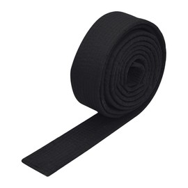 FSSTUD 1.6m x 4cm Taekwondo Ranking Belt Classic Judo Belt Plain Martial Arts Belt Karate Uniform Belt Jiujitsu Costume Belt Black