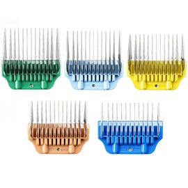 5-Piece Clipper Guard Comb for Wide A5 Blade, Compatible with Andis/Wahl