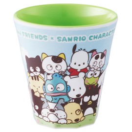 Skater MTB2-A Children's Tumbler, 9.1 fl oz (270 ml), Melamine Cup, Tama x Sanrio All Stars