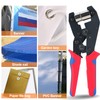 2-Size Grommet Tool Kit, 1/4" 3/8" Hole Punch with 500
