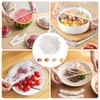 Bliceon 200 Pack White Stretch Food Covers, Elastic Plastic Bowl