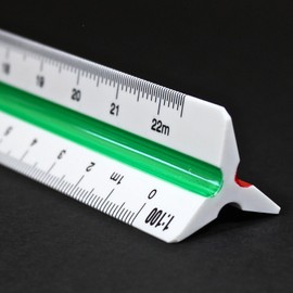 Scale Ruler 30 cm – Plastic Triangular Ruler – Scale Ruler Triangular – Triangular Ruler 30 cm – Architect Engineer Scale Ruler 1:20 1:25 1:33 1:50 1:75 1:100