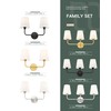 METWET Bathroom Light Fixtures, Brushed Gold Vanity Lights with Flared