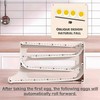 MEETOZ 4 Tiers Egg Holder for Fridge, Automatic Scrolling Egg