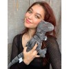 Unbranded 🦖 Plush Stuffed Kid Toy Gray Standing Dino Dinosaur