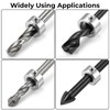 8 Pcs 3-16mm Drill Bit Depth Stop Collar Set 8