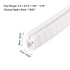 uxcell Edge Trim U Seal White PVC Plastic U Channel