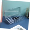 DOITOOL 2pcs Clear Cable Organizer Box Lid Multi-Compartment Cord Storage
