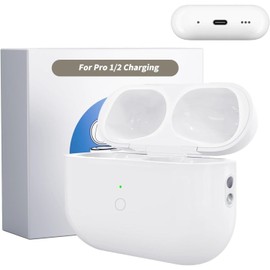 Replacement Charging Case for AirPods Pro 1st / 2nd Gen - Type-C Charging Port, with Blue-Tooth Sync Button for Easy Pairing, Earbuds Not Included