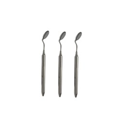 Wise Dental Double Sided Mirror Front Surface # 4 (Pack of 3) with Handles