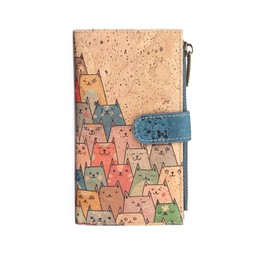 CORK wallet for women Cat Lovers Eco Friendly Vegan Gift