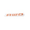 AWD Emblem Overlay Decal Sticker - 2011-2017 Durango - (Color: