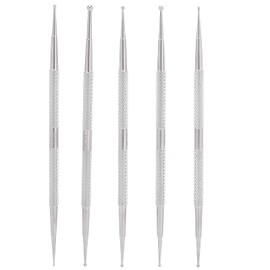 Bolígrafo para pintar uñas, 5 piezas de doble cabeza para hacer decoración de uñas, bolígrafo puntero para manicura para salones de uñas para el hogar, decoración de uñas para artistas de