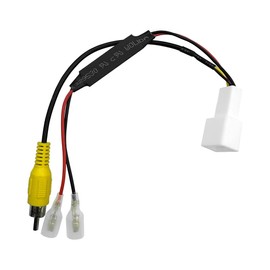 YOBIS RCA003T RCA Rear Camera Input Conversion Adapter, Genuine Toyota/Daihatsu/Eclipse Rear Camera Compatible with External Navigation System, Coupler On Design, 4-Pin Coupler (1 Piece)