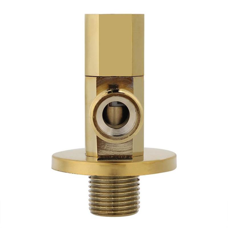 Faucet Angle Valve Brass Gold Water Angle Valve Bathroom Water