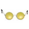 Lennon Style Yellow Sunglasses Set with Folding Case and Cleaning