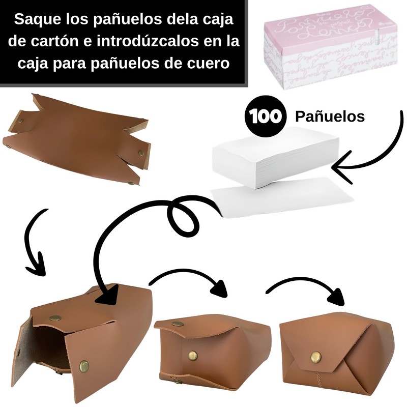 Diko.style® Faux Leather Rectangle Tissue Box, Elegant and Durable, Ideal