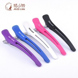 Men's Bangs Hair Clip Set, Duckbill Styling Clips for Hairstylists, Non-slip Partitioning Pins One Size / Purple (6 pieces per pack) 4ea