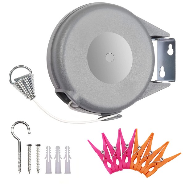 Summala Tendedero Retráctil, Tendedero para Exteriores e Interiores, Ajustable de