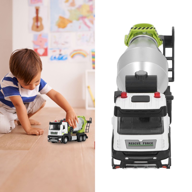 Cement Mixer Toy Truck 1:32 Alloy Pull Back Design Construction
