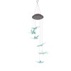 Outdoor Waterproof Solar Panel LED Dragonfly Wind Chimes Home Garden