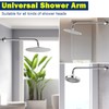 NearMoon Shower Arm, Extra Extension Arm with Flange, Stainless Steel