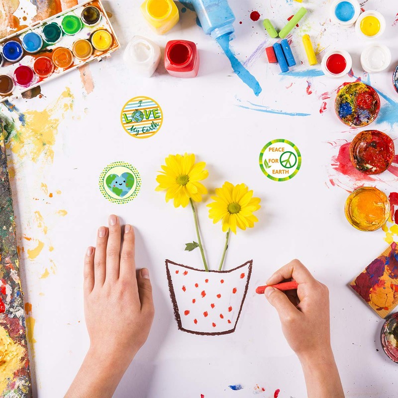 Fancy Land Save The Earth Stickers for Kids 500 Pcs