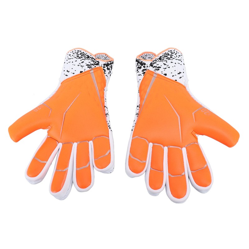 2pcs Soccer Gloves Nylon Polyurethane Fiber Latex Breathable Strong Grip