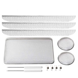 RV Flying Insect Screen for Camper Vents Protects RV Furnaces from Insects Stainless Steel Mesh with Installation Tool 20" x 1-1/2" & 2.8''x1.3'' & 8.5" x 6" x 1.3" RV Water Heater Screens