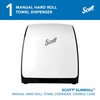 Scott® Slimroll Manual Towel Dispensers (47091), White, for Orange Core